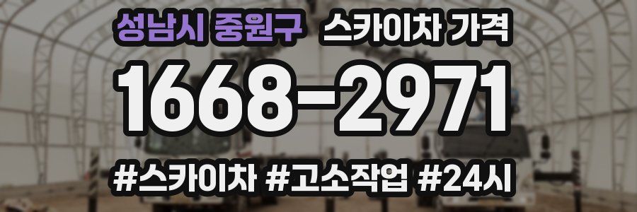 성남시 중원구 스카이차 가격