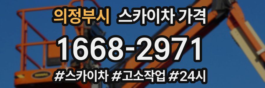 의정부시 스카이차 가격