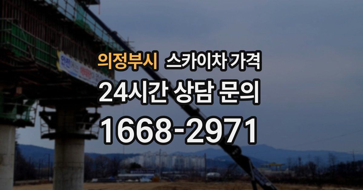의정부시 스카이차 가격