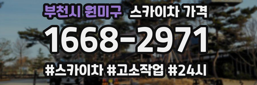 부천시 원미구 스카이차 가격