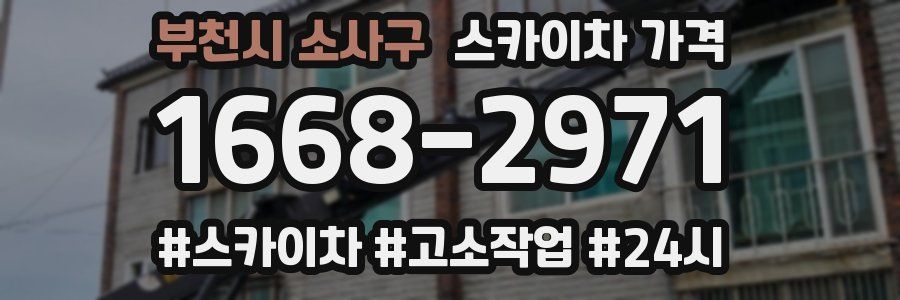 부천시 소사구 스카이차 가격