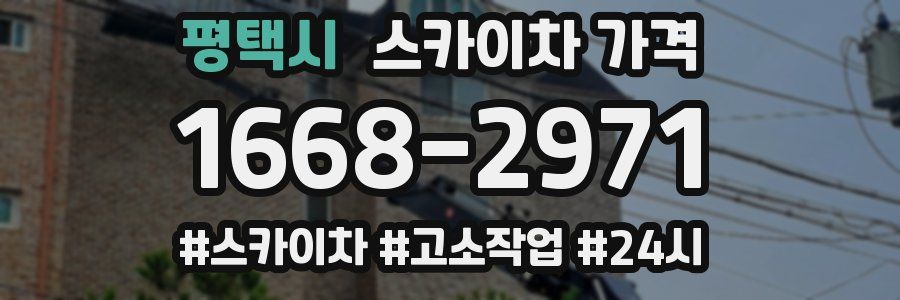 평택시 스카이차 가격