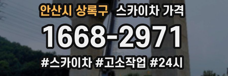 안산시 상록구 스카이차 가격