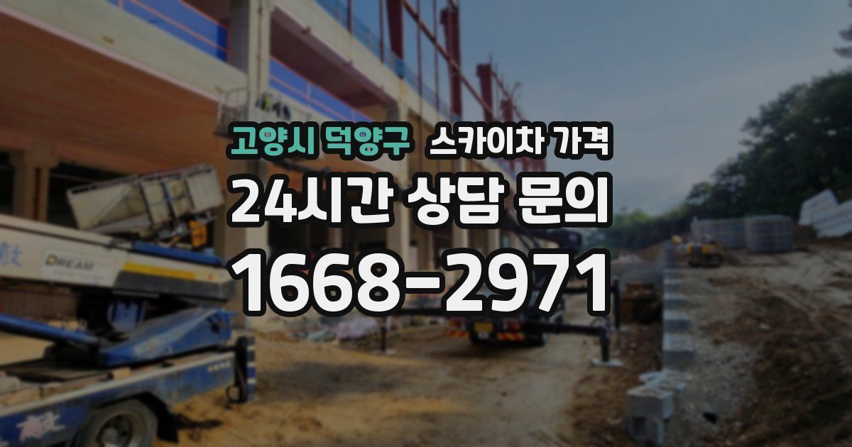 고양시 덕양구 스카이차 가격