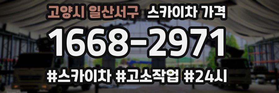 고양시 일산서구 스카이차 가격