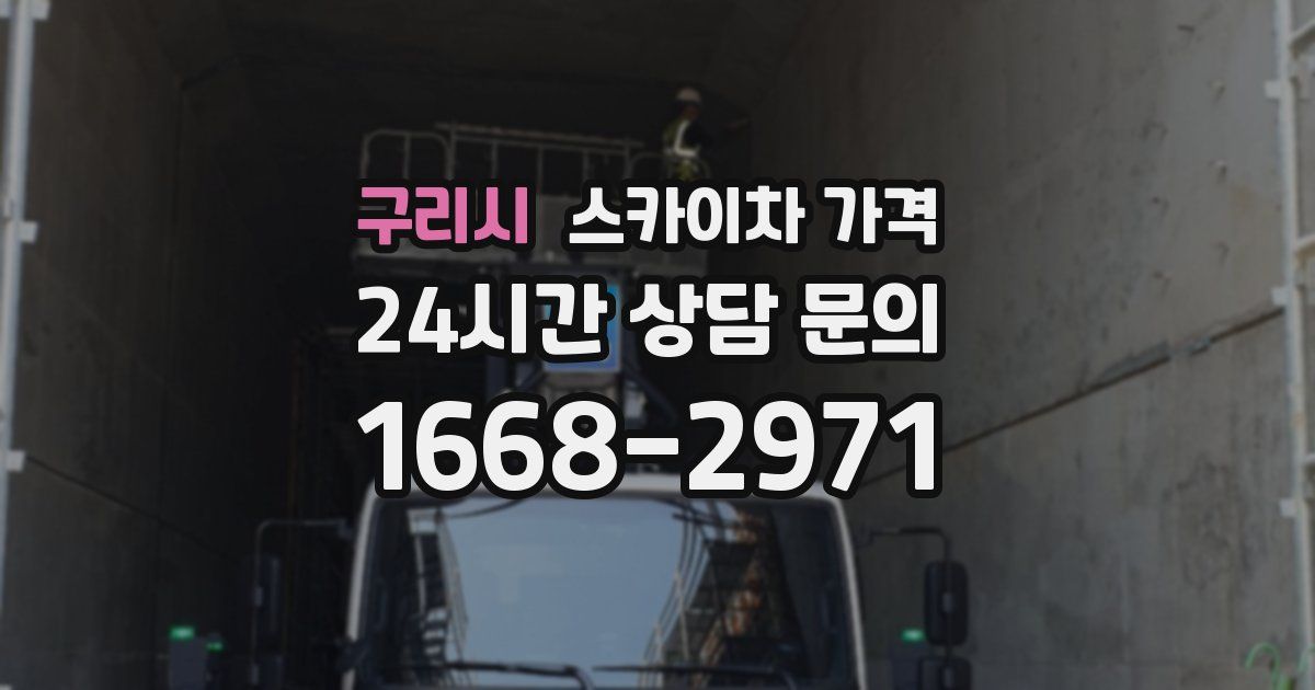 구리시 스카이차 가격