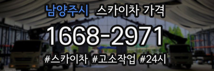 남양주시 스카이차 가격