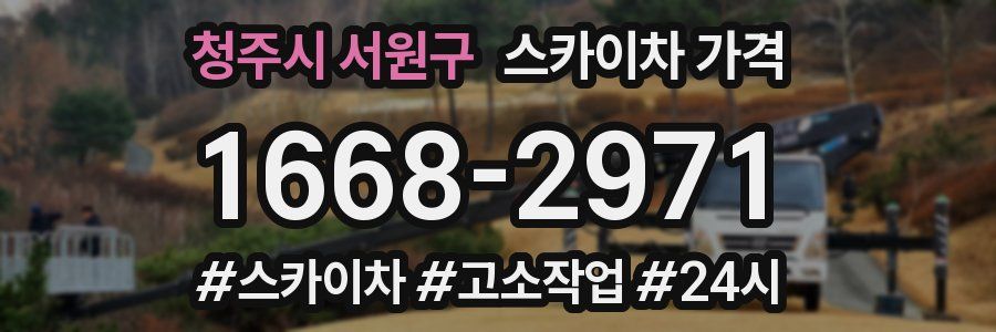 청주시 서원구 스카이차 가격