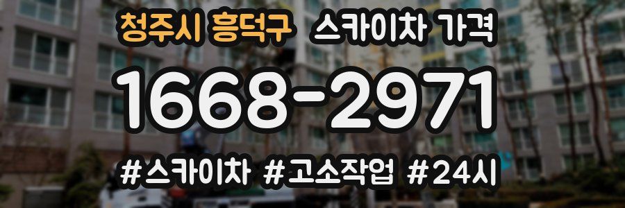 청주시 흥덕구 스카이차 가격