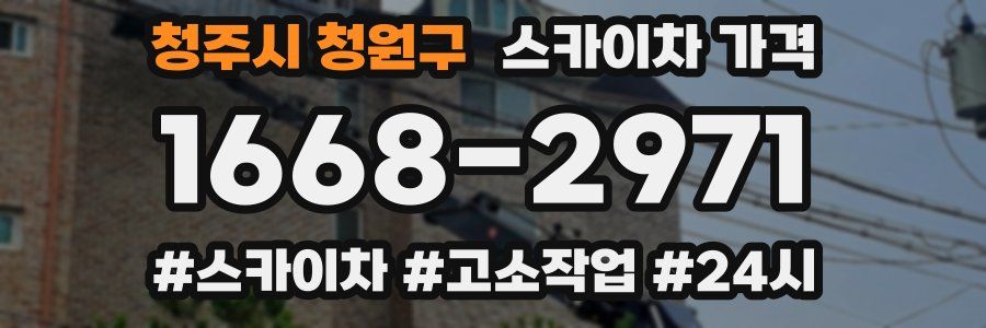 청주시 청원구 스카이차 가격