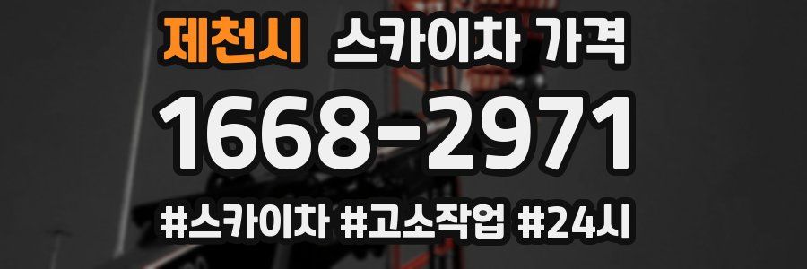 제천시 스카이차 가격