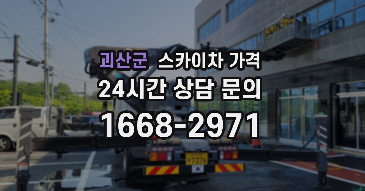 괴산군 스카이차 가격