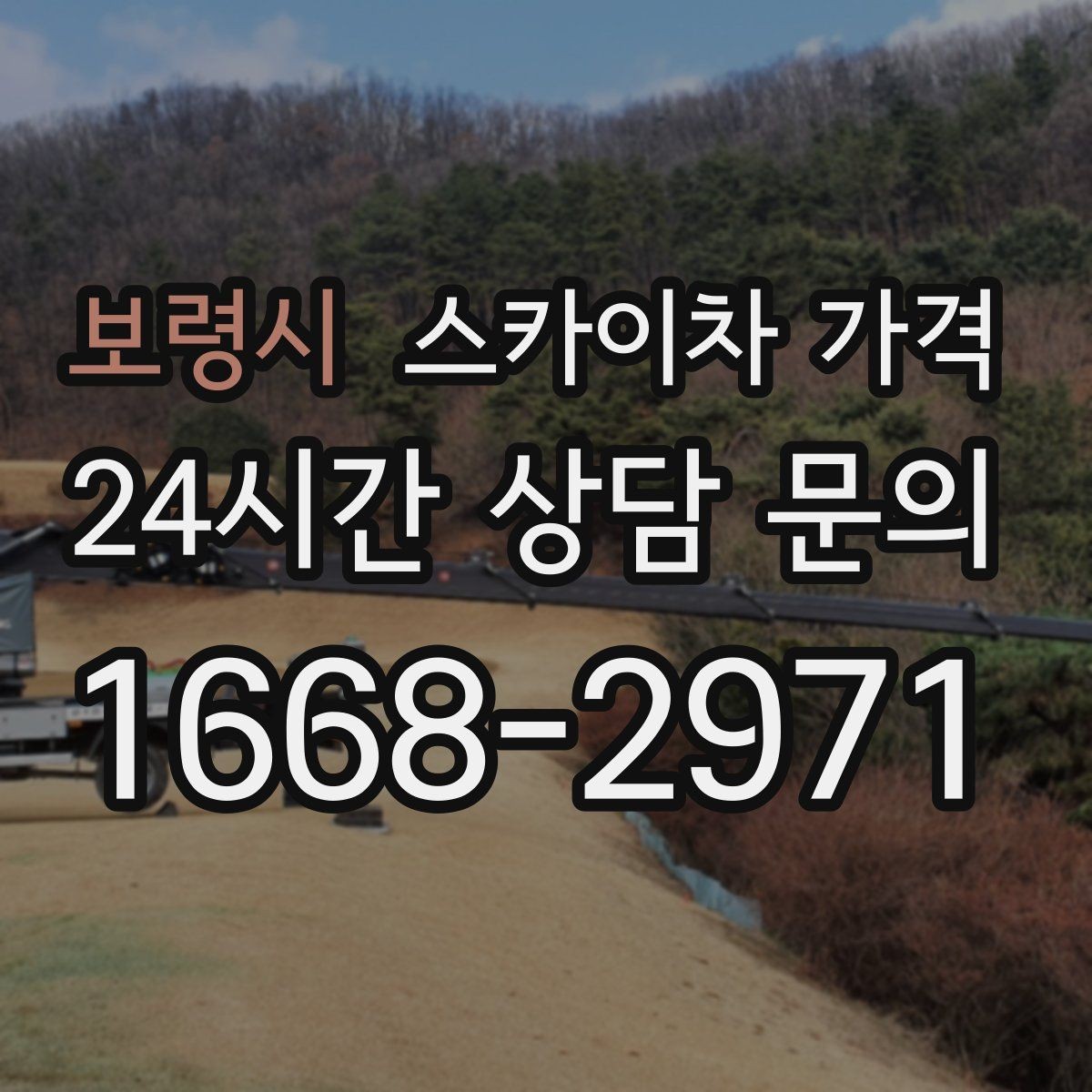 보령시 스카이차 가격 간판 점검만 필요한데도 비용이 생길까