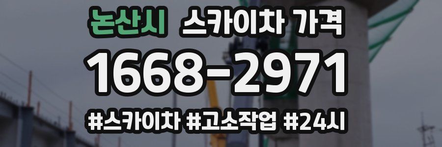 논산시 스카이차 가격