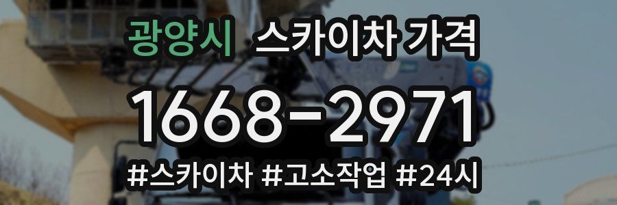 광양시 스카이차 가격