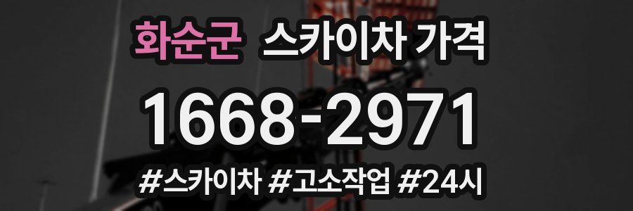 화순군 스카이차 가격