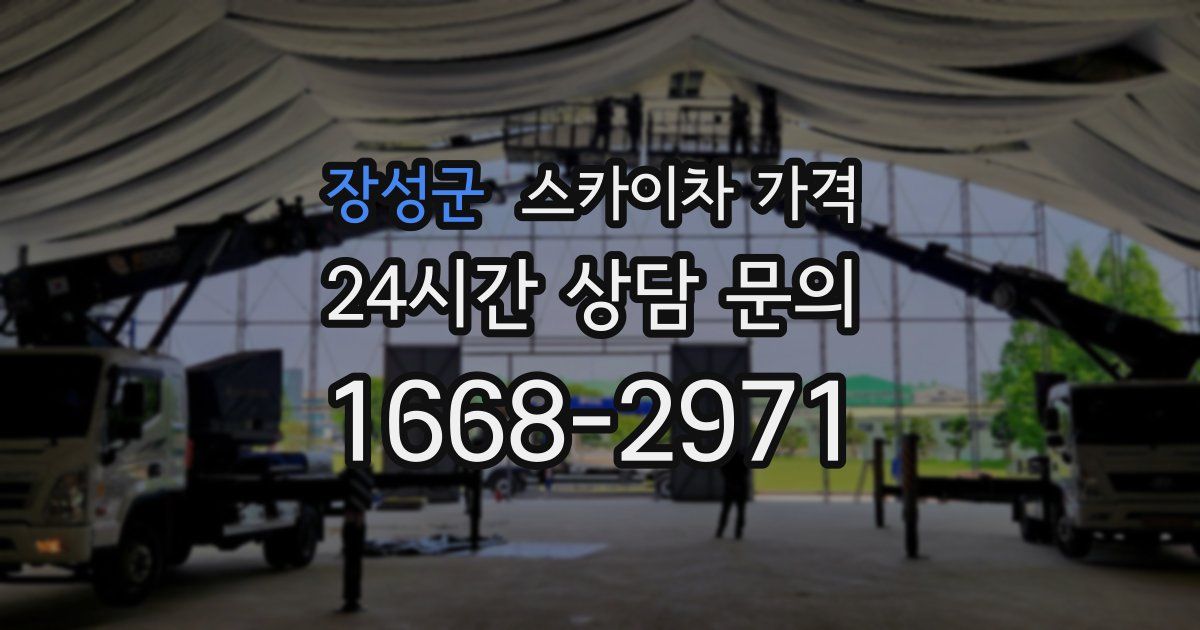 장성군 스카이차 가격