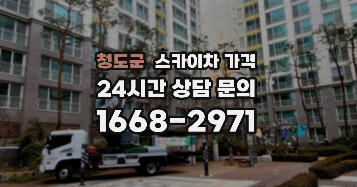 청도군 스카이차 가격