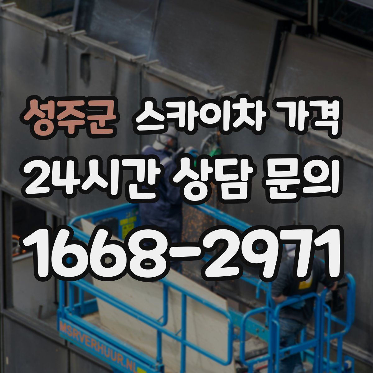 성주군 스카이차 가격