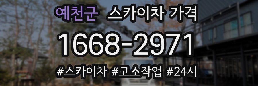 예천군 스카이차 가격