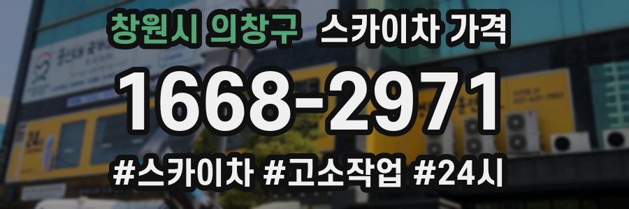 창원시 의창구 스카이차 가격