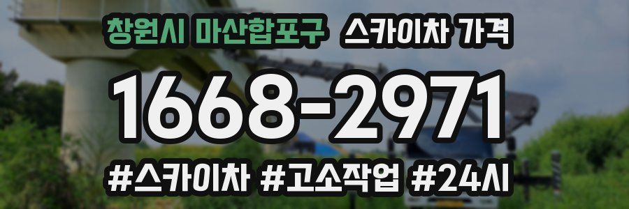 창원시 마산합포구 스카이차 가격