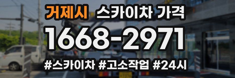 거제시 스카이차 가격