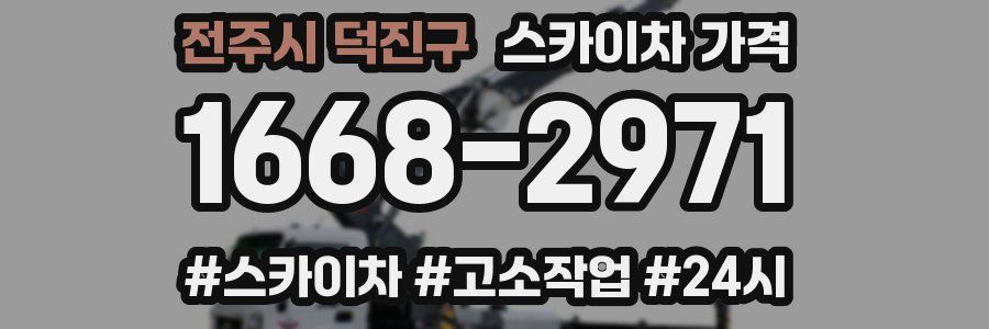 전주시 덕진구 스카이차 가격