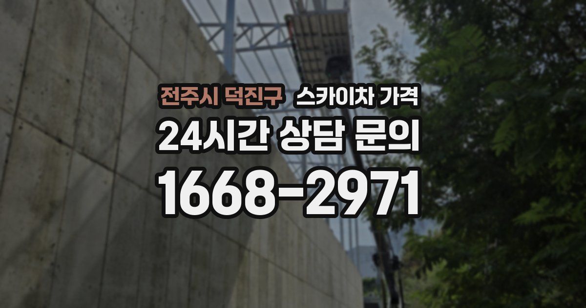 전주시 덕진구 스카이차 가격
