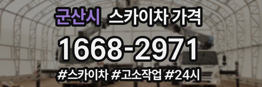 군산시 스카이차 가격