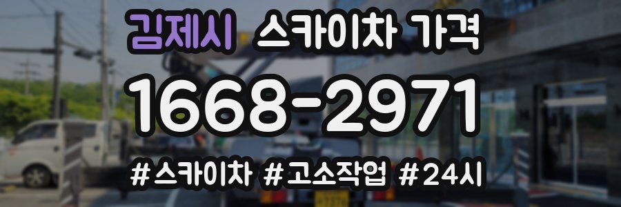 김제시 스카이차 가격