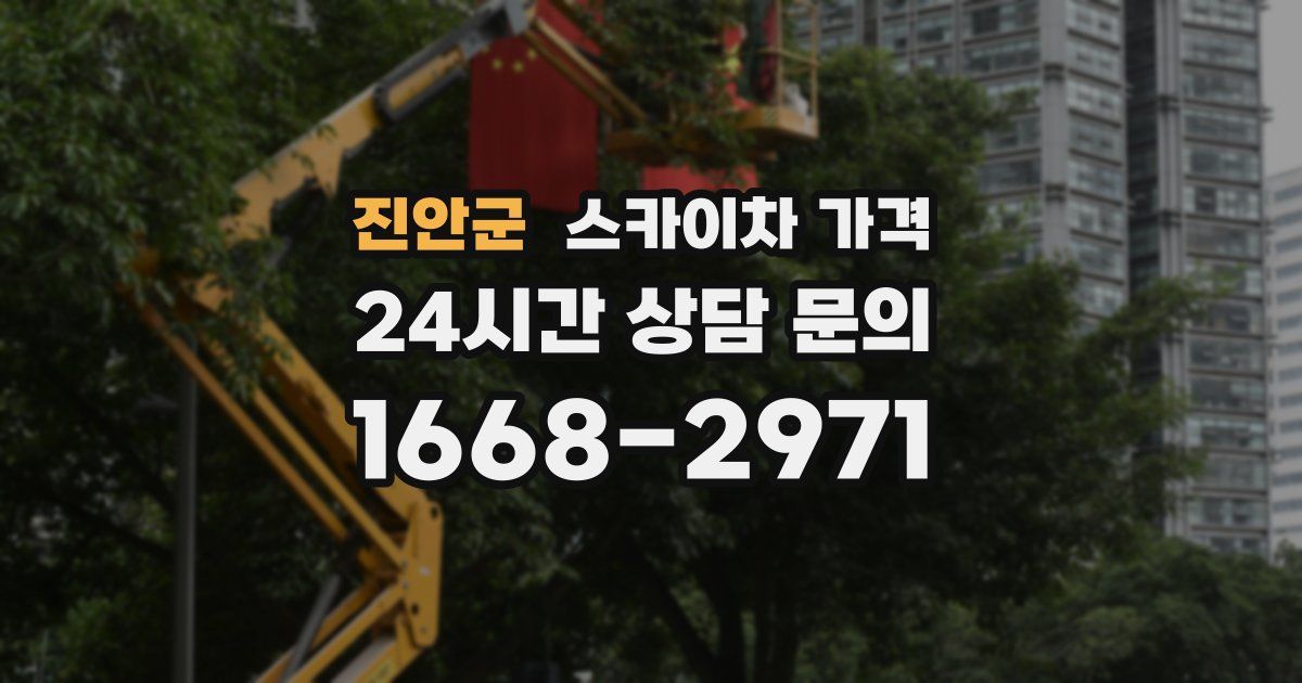 진안군 스카이차 가격