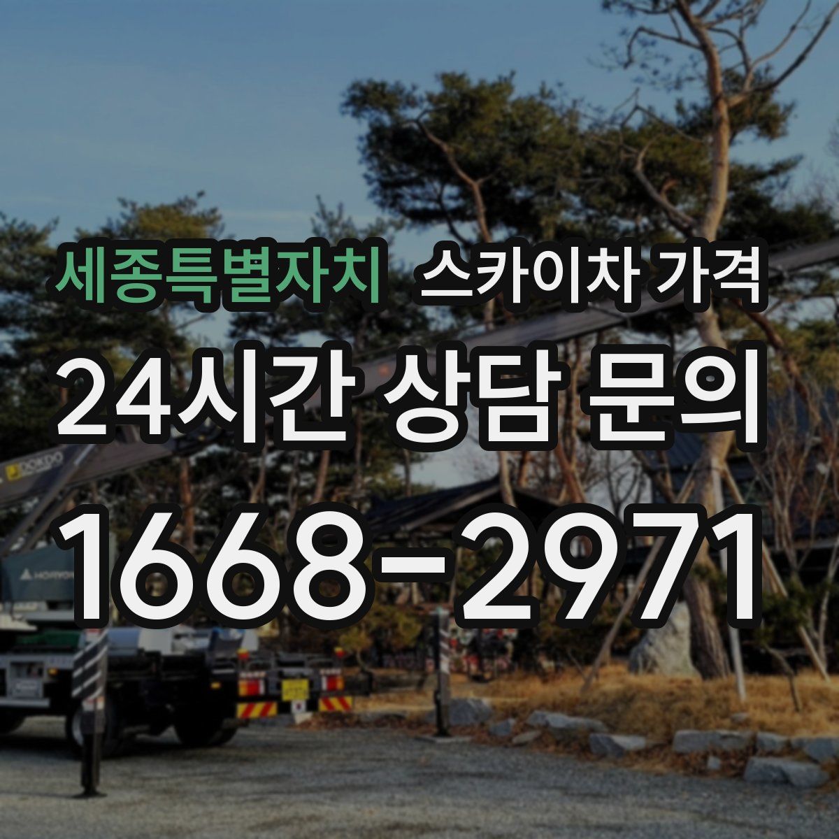 세종특별자치 스카이차 가격