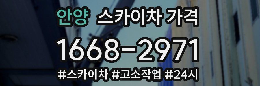 안양 스카이차 가격