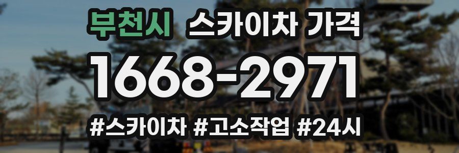 부천시 스카이차 가격