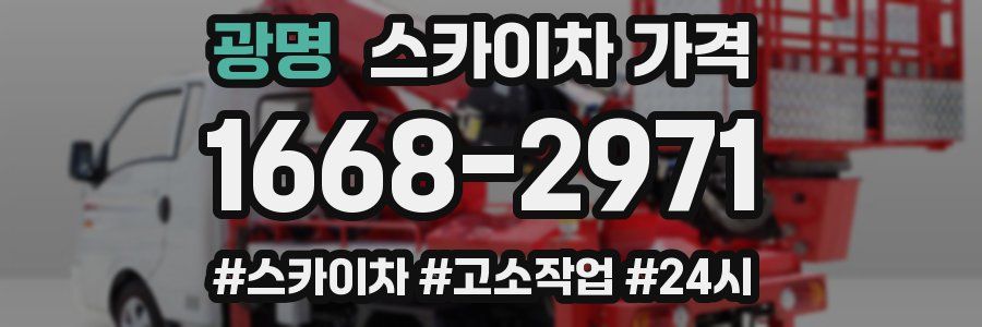 광명 스카이차 가격