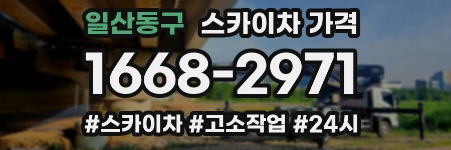 일산동구 스카이차 가격