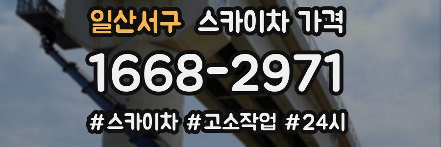 일산서구 스카이차 가격