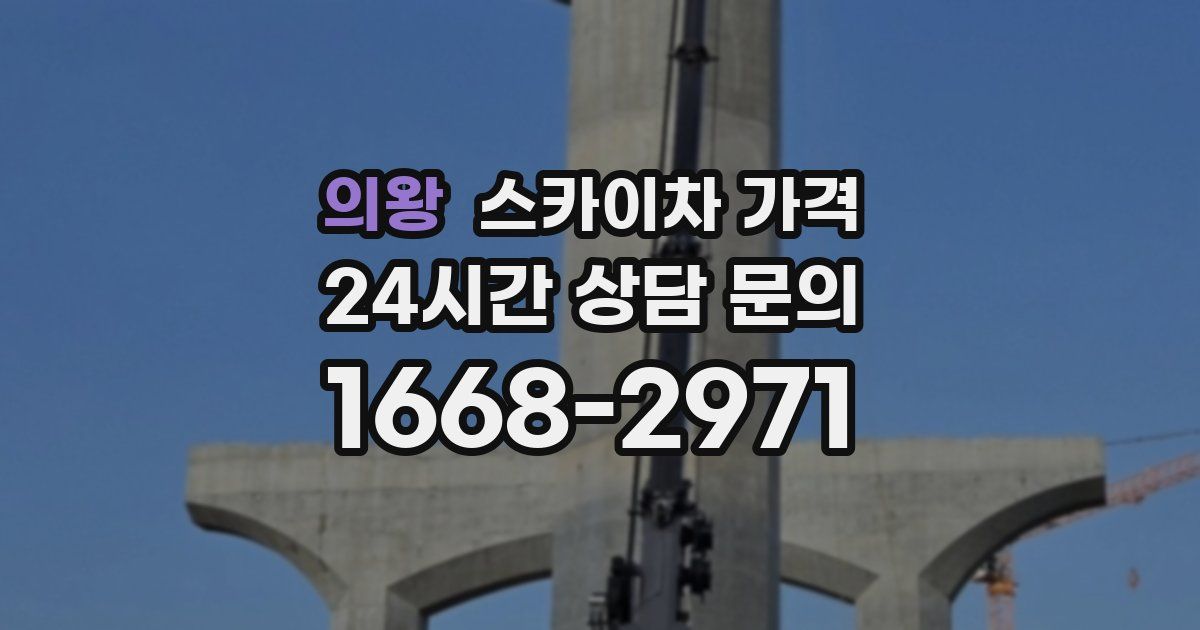 의왕 스카이차 가격