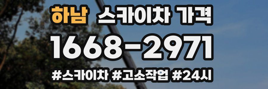 하남 스카이차 가격