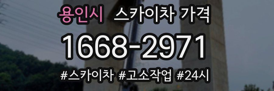 용인시 스카이차 가격