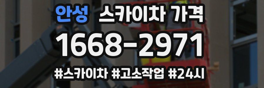 안성 스카이차 가격