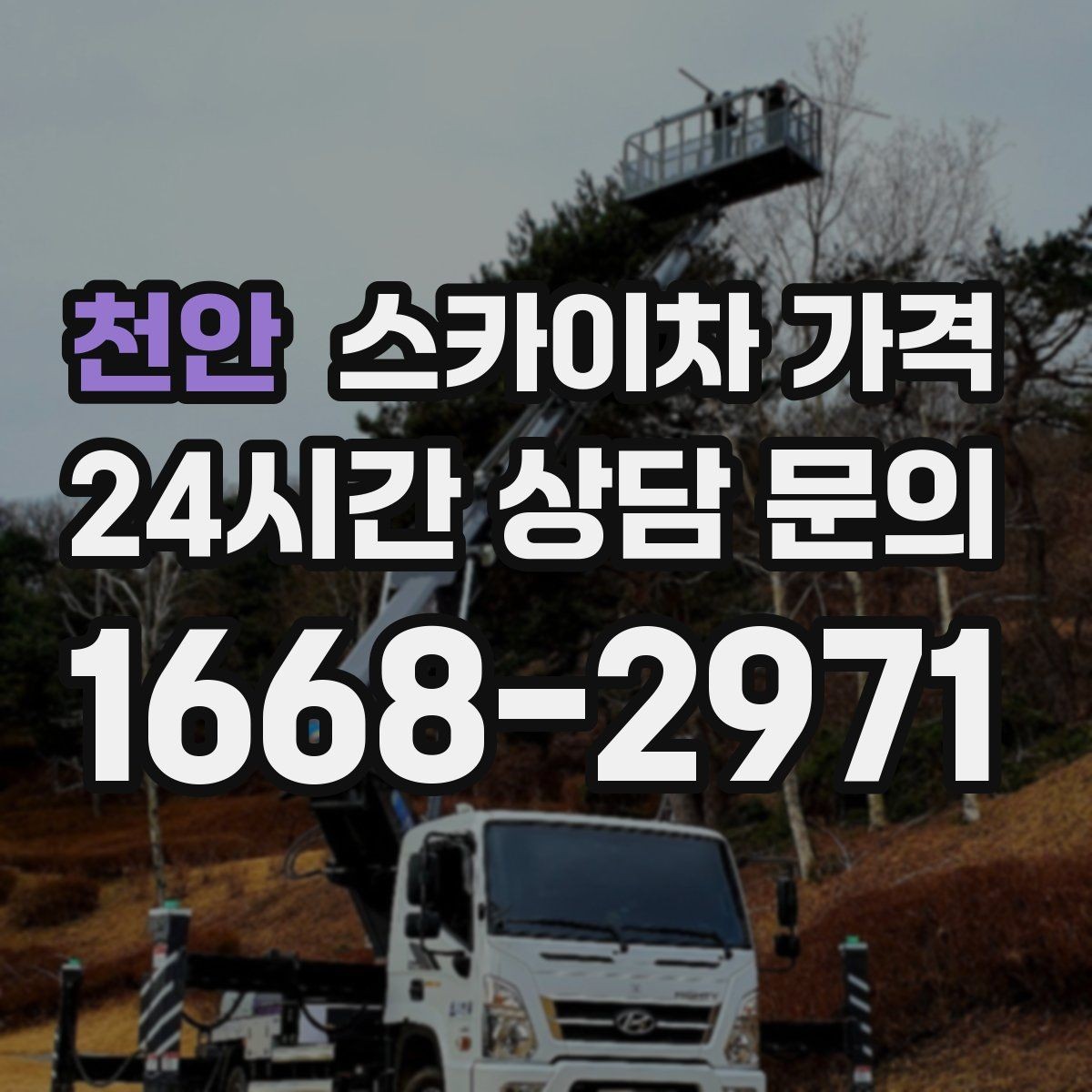 천안 스카이차 가격 야간 작업은 왜 준비가 더 필요할까