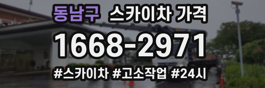 동남구 스카이차 가격