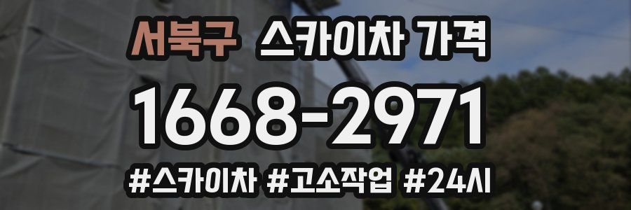 서북구 스카이차 가격