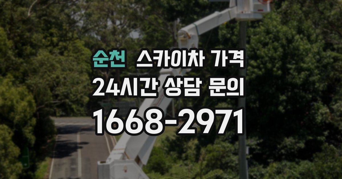 순천 스카이차 가격