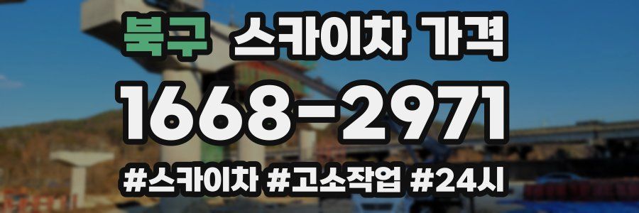 북구 스카이차 가격