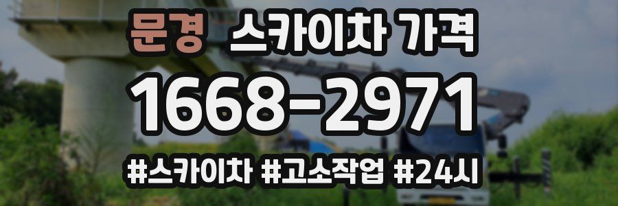 문경 스카이차 가격