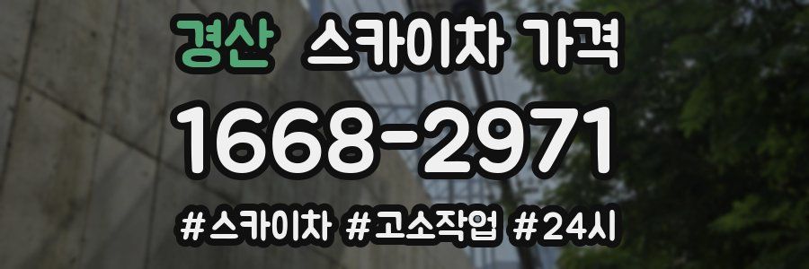 경산 스카이차 가격