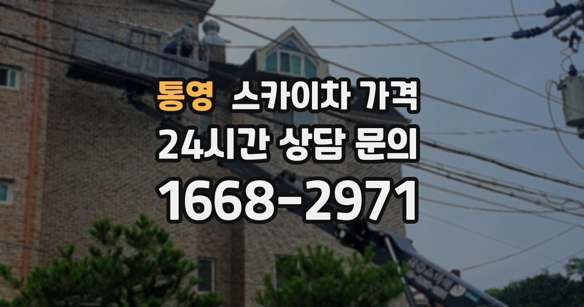 통영 스카이차 가격